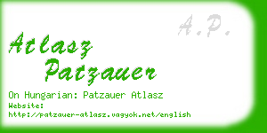 atlasz patzauer business card
